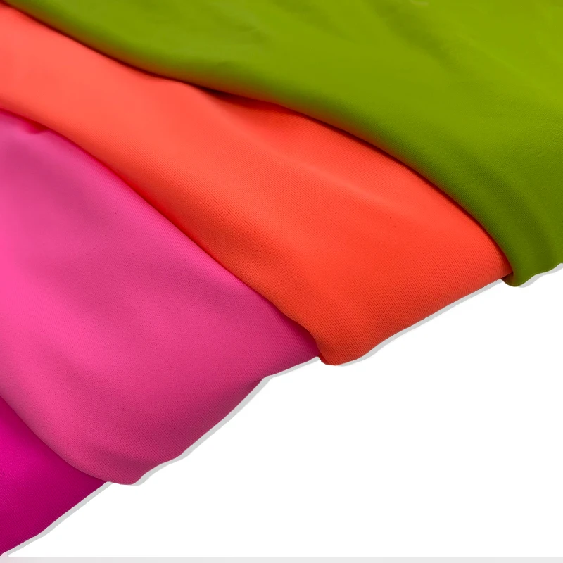 Wholesale Custom Printed 82 Nylon 18 Spandex 4 Way Stretch Bikini Bra Swimsuit Swimwear Plain Dyed Knit Fabric From Stock Lot