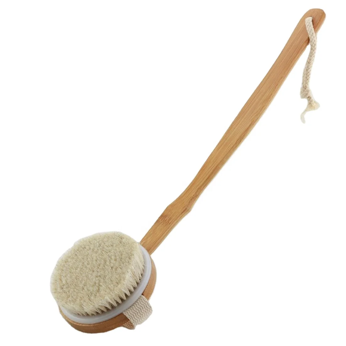Dry brushing cleaning dry skin brush boar bristle body brush for scrubbing back