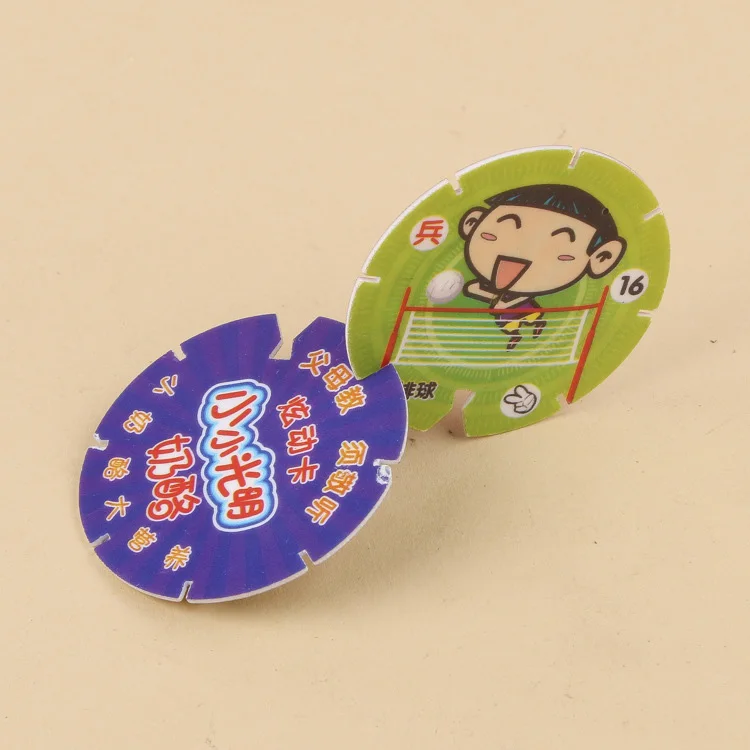  Проверенная Заводская Прямая продажа с завода мультяшная игра tazos pog пластиковый материал и рекламная карта-головоломка