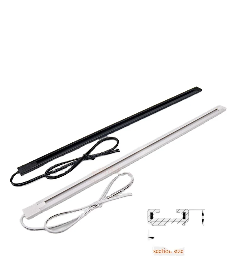 2022 Hot Sale PVC Fireproof Material Shell Built-in Design Power Track for Clothing Store Iron Shelves with Rigid Light Bar
