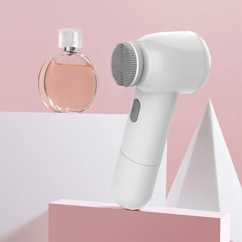 3 in1 Spin Exfoliating Electric Face Cleanser Sonic Facial Cleansing Brush for Home Travel
