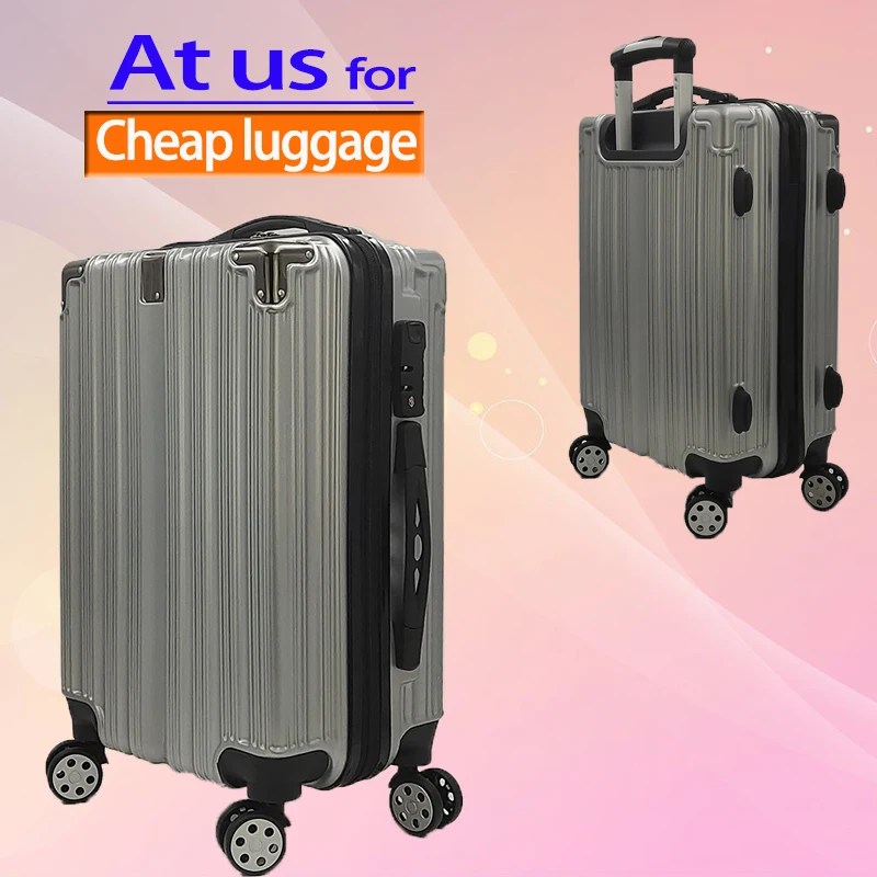 
High Quality Fashion Lightweight Metal Corners Carry On 18 20 Inch Plastic Luggage Custom Logo Travel Trolley Boarding Suitcase 