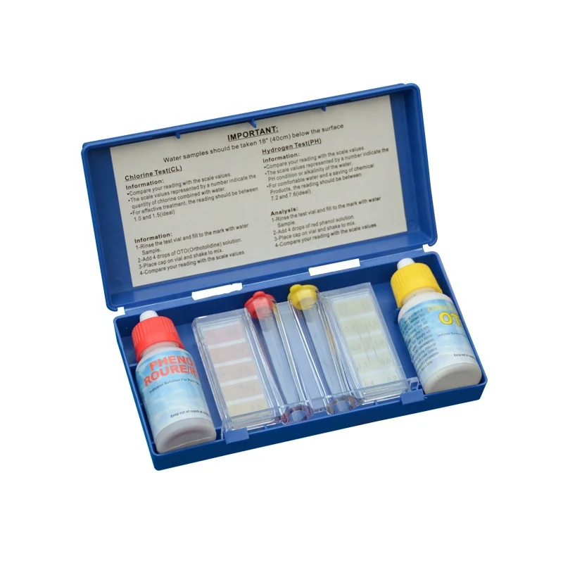 Swimming Pool Accessories Water Chlorine/PH Test Kit