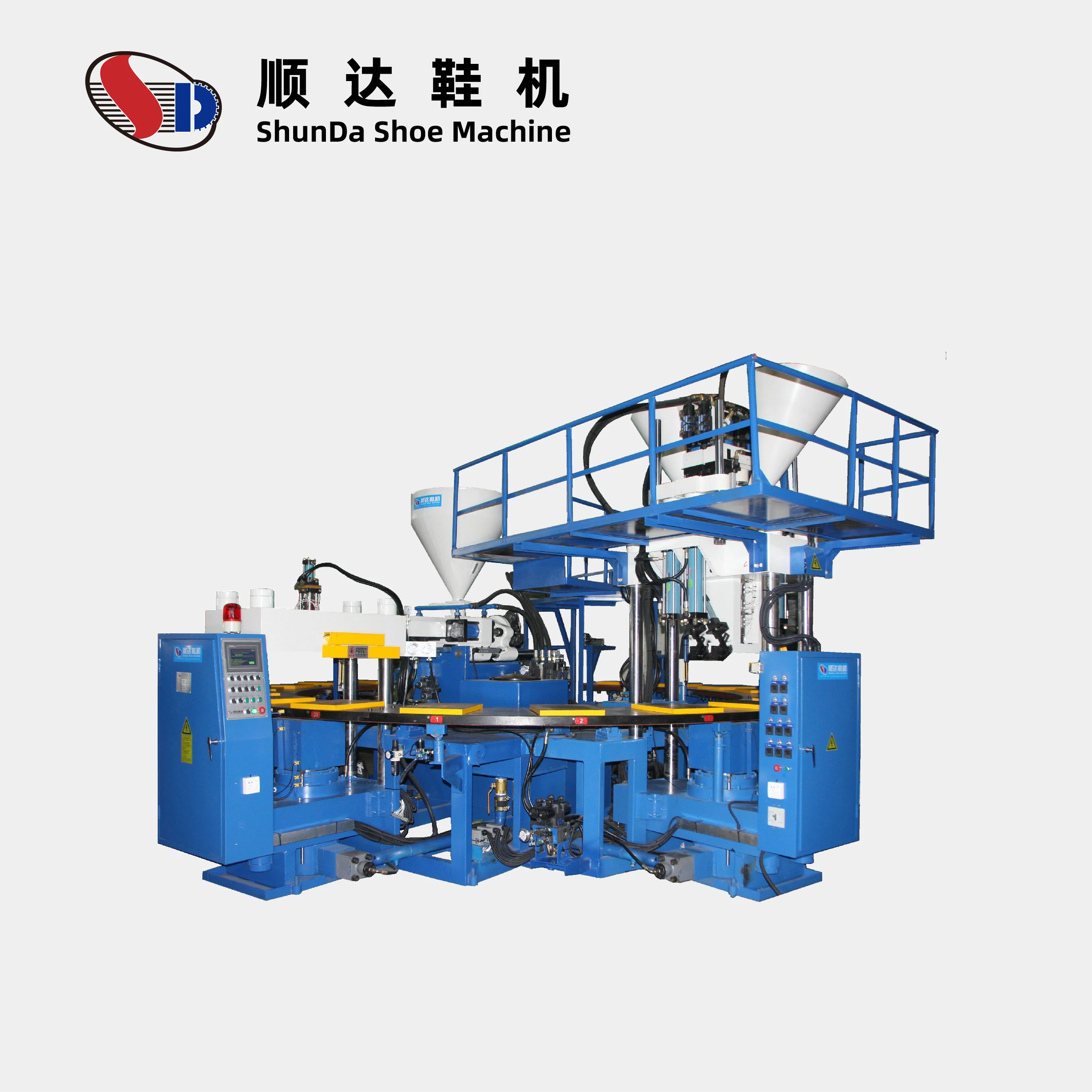 The Factory Price Rotary 24 Stations 3 Color Pvc Air Blowing Slipper Injection Machine