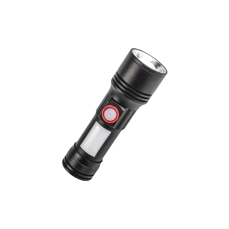 Wholesale P50 Chip Rechargeable Magnet Tail Small Flashlight with side light