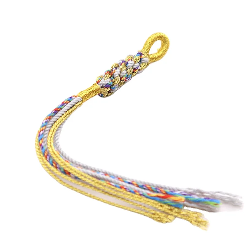 Factory Custom Hand Woven Cotton/Silk Tasbih Tassels, Handmade Muslim Rosary Tassel Accessories Bag Pendant DIY Tasbih Pendant