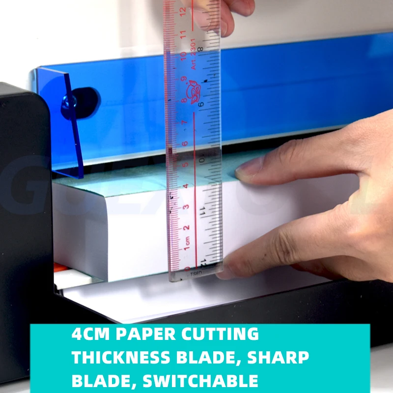 G330 Semi-Automatic Paper Cutting Machine Desktop File Book Cutter Heavy Duty Paper Cutter Infrared Positioning Cutting Tools