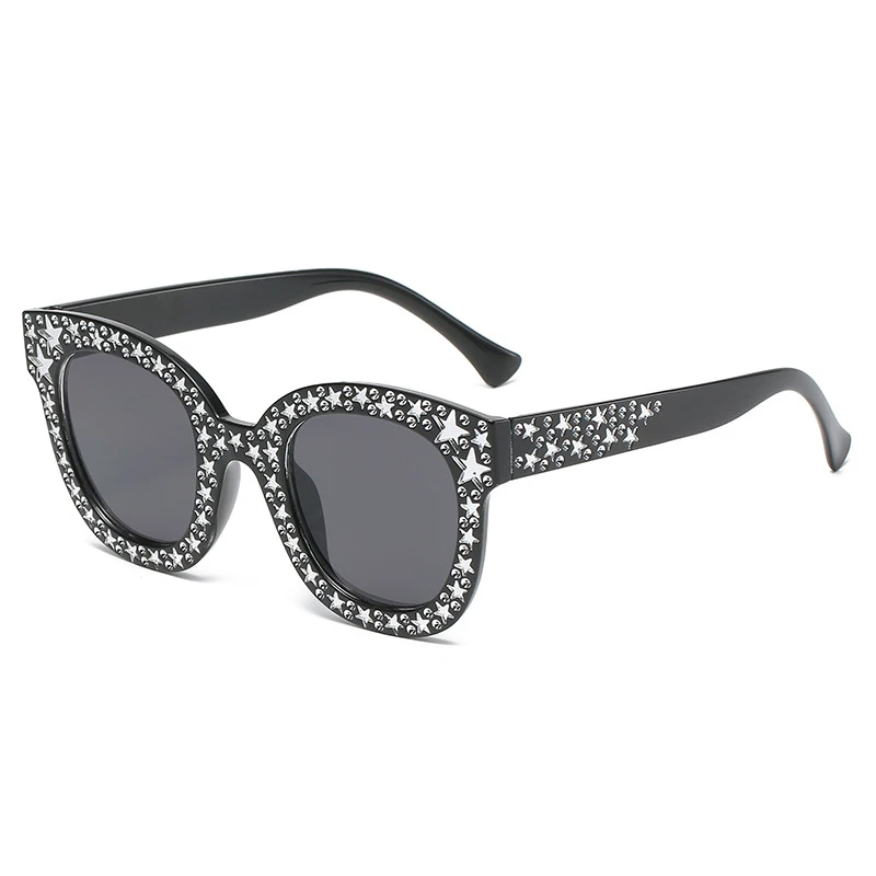 New Design Fashion Party Sunglasses 2023 Star Shaped Decoration Luxury Trendy Women Sunglasses Oversized Diamond Sunglasses 2023