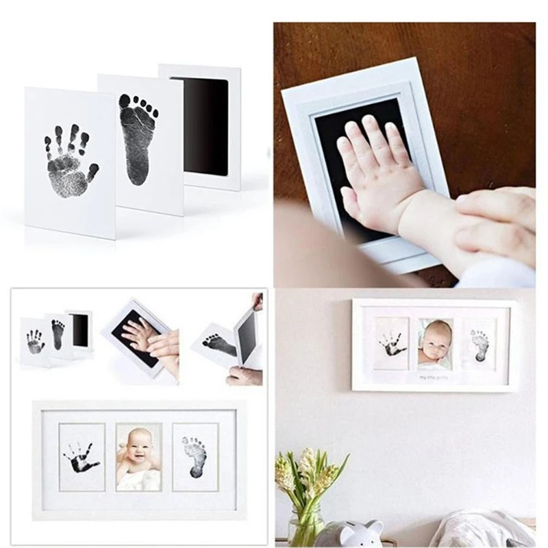 Wholesale Newborn Baby Footprints Handprint Ink Pads Kits Pet Paw Print Stamp Pad Dog Cat Footprints Handprint Ink Pad