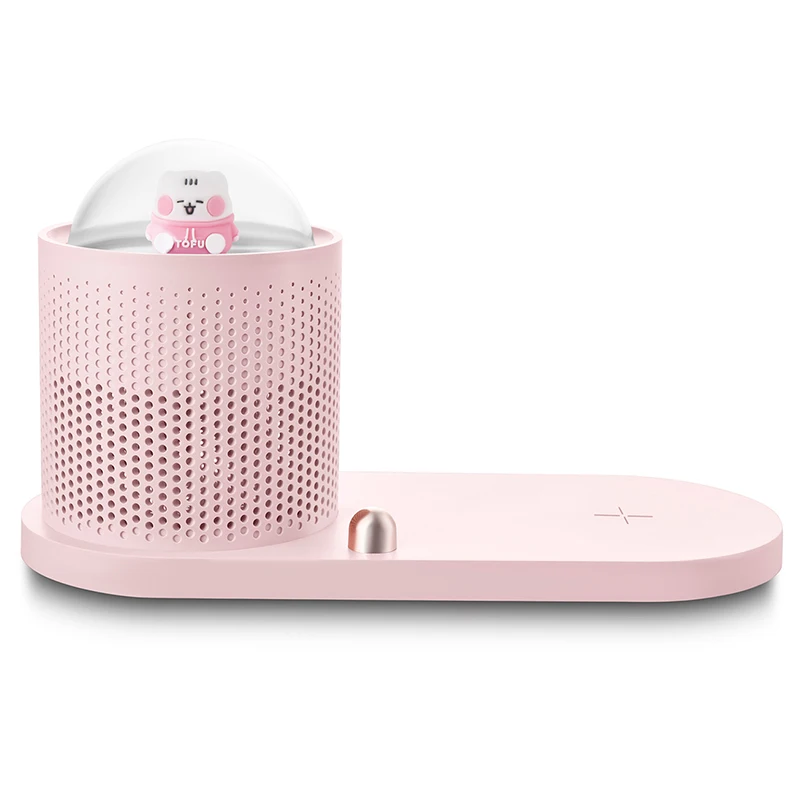 ICARER FAMILY custom night light wireless charger with usb night light 10W 15W fast charger for room animal night light