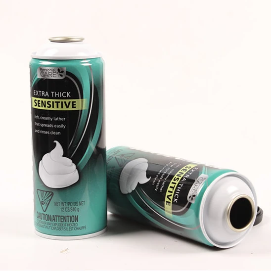 shaving foam container / mens shaving foam spray for hair beard removal cans
