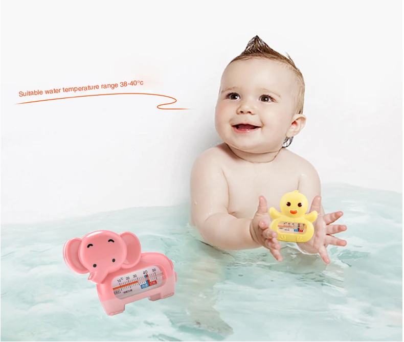 Lovely elephant shape water temperature meter baby bath thermometer floating toy baby bath thermometer