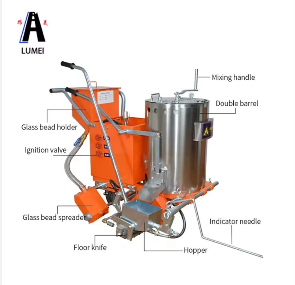 Factory Direct Shipment automatic road marking machine extruder machine road painting