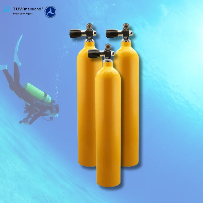 ZX S80 S40 S53 S63 S06 S19 TPED/DOT Scuba Gas Aluminum Cylinder Bottle Tank with Valve