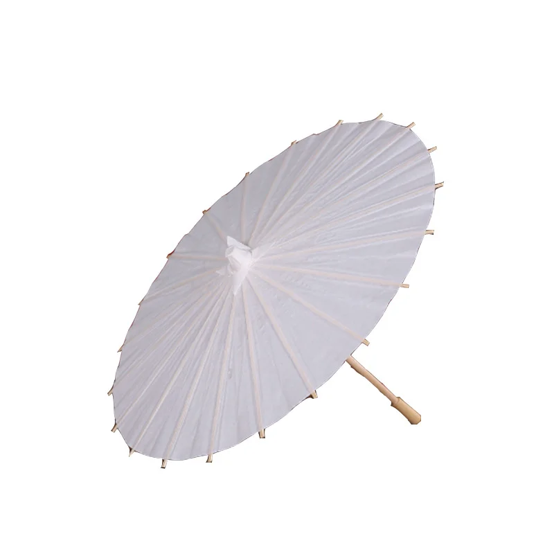 2023 Handmade White Paper Brida Wedding Umbrella Roman Style Parasols Presents Mini Chinese Craft Umbrella