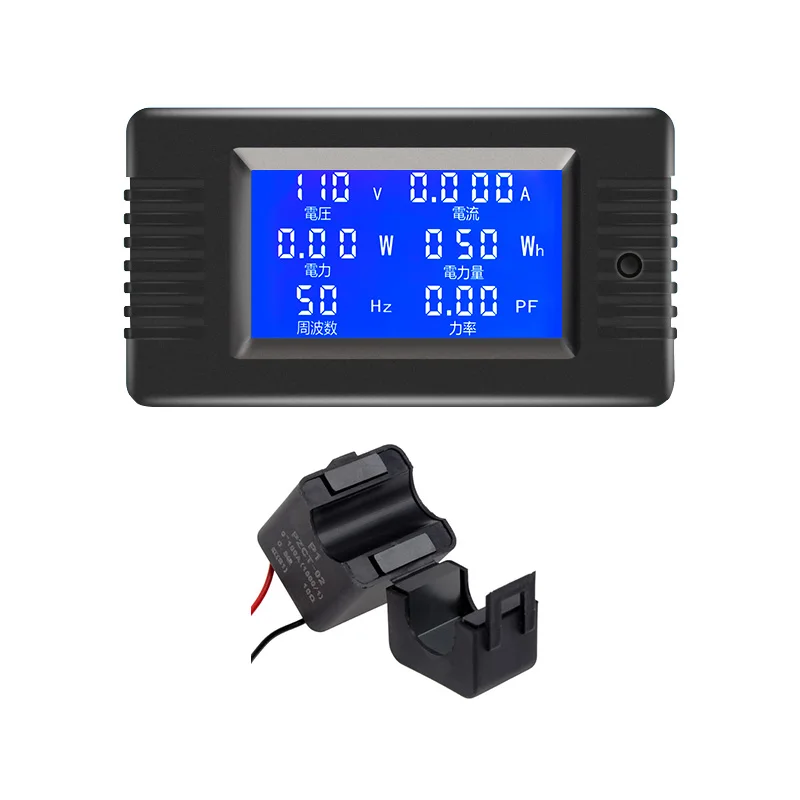 PZEM-022 Single Phase Digital Voltmeter and Wattmeter 32A 100A Power Energy Meters 220v Electricity Voltmeter