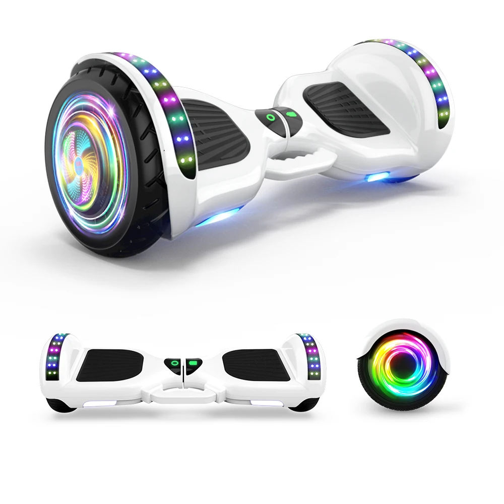 2023 Wholesale Led Lights Self balance Scooter Hover Board Hoverboard Self-balancing Electric Scooters with Music Speakers