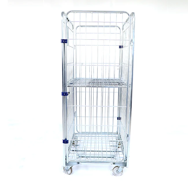 Высококачественная складная тележка на 4 стороны с загрузкой 500 кг для складного склада европейского стандарта