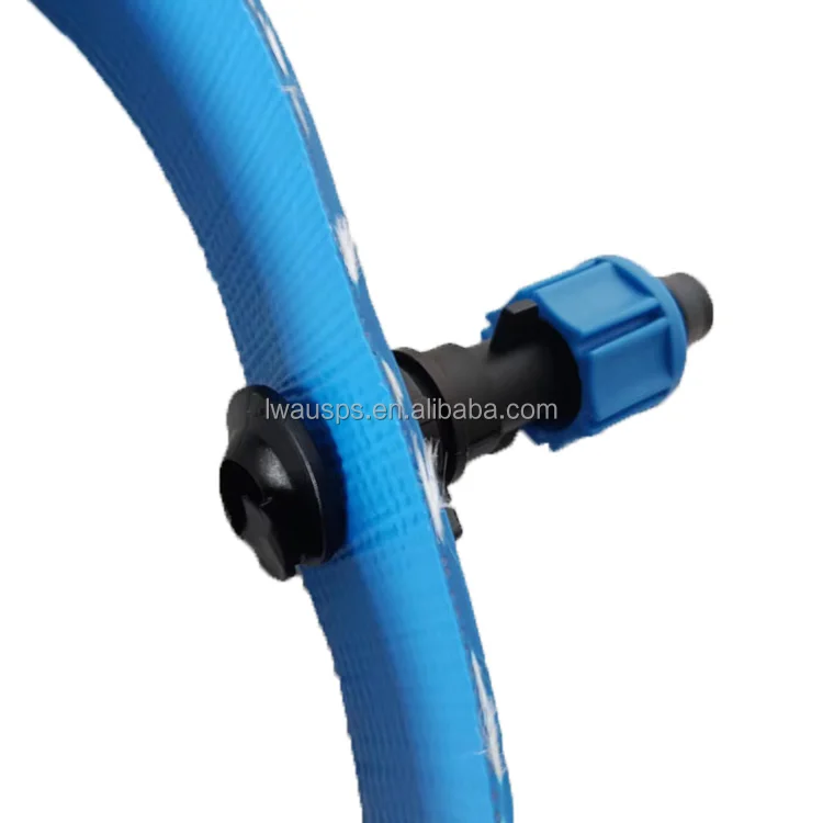 Farm Drip Tape Irrigation Accessories 16mm Lock Nut Fittings Hose By Pass For Drip Irrigation System
