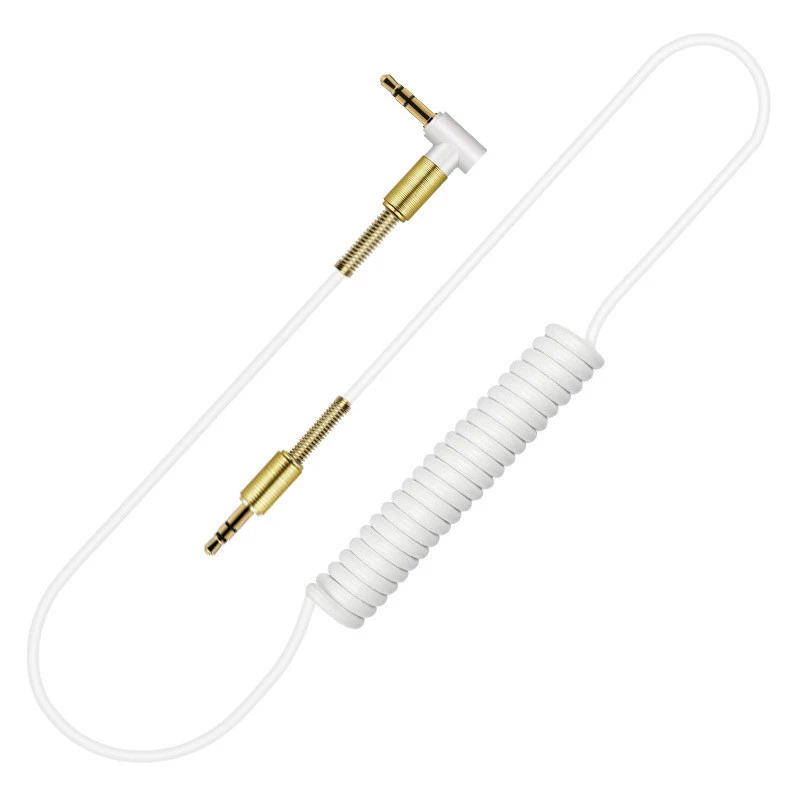 
Spring Earphone Code 3.5mm Jack Male to Male Audio Cable Aux Cable for Car LG Samsung Galaxy 