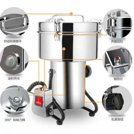 Electric Spice Grinder Dry Food Powder Grinder Spice Grinding Machine for Sale