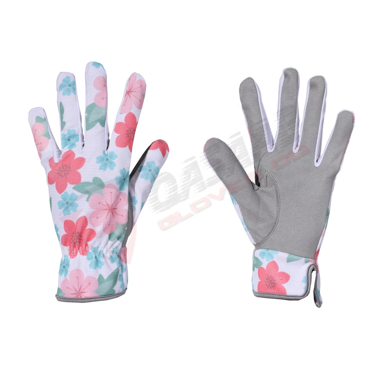 Breathable Polyester Pu Leather Working-Safety General-Purpose Gardening Gloves With Touchscreen Planting-Working