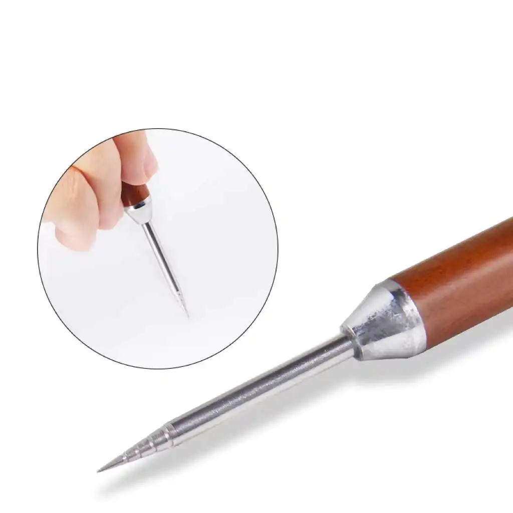 Художественная ручка для бариста кофе латте украшение из нержавеющей стали домашний кухонный инструмент с иглой древесины