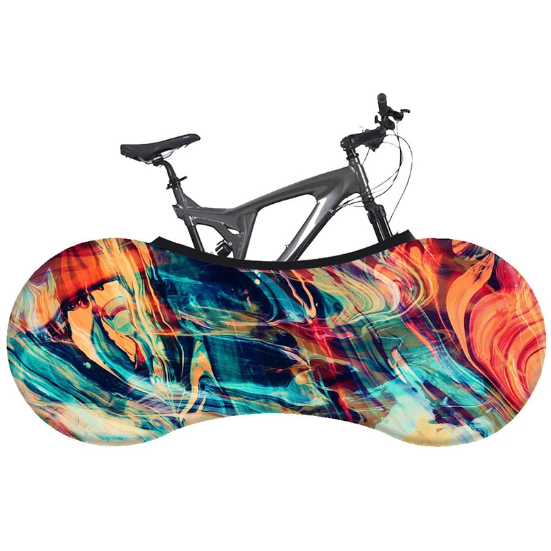 Wholesale Custom High-quality Indoor Outdoor Cycling Cover Elastic Bicycle Bike Wheel Cover