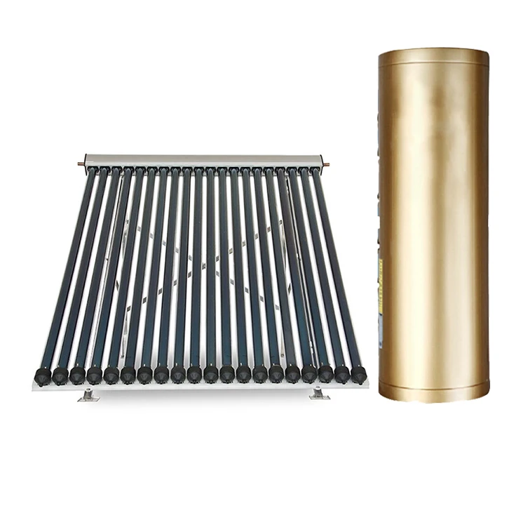 High Pressure Heat Pipe Solar Panel System Evacuated Tube Solar Hot Water Heating for Bathroom