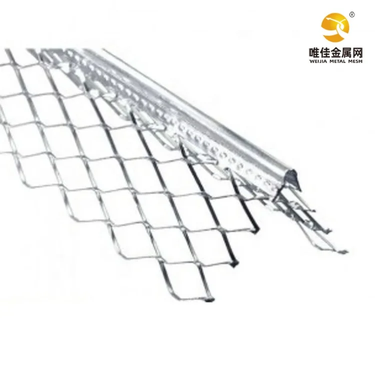 Factory Price Plastering Wall protection Stretch Stucco Expanded G.i Galvanized Steel Metal Drywall Angle Corner Bead for Sale
