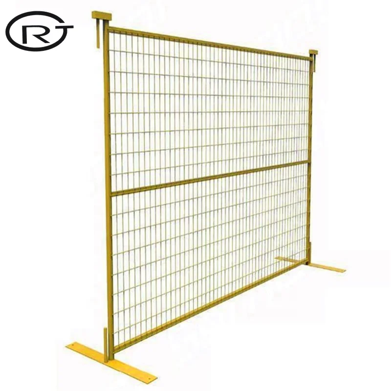 Factory price security perforated 2m pvc picket  australia safety   chain link  panels Canada temporary fence