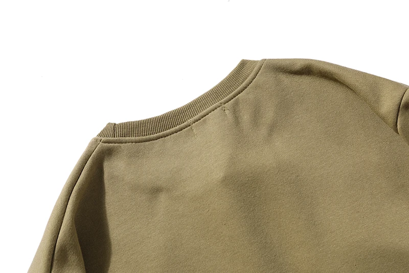 New Style Letter Puff Fleece Oversize Men Pullover Hoodies Fashion Casual 100% Cotton Hoodie O Neck Sweatshirt