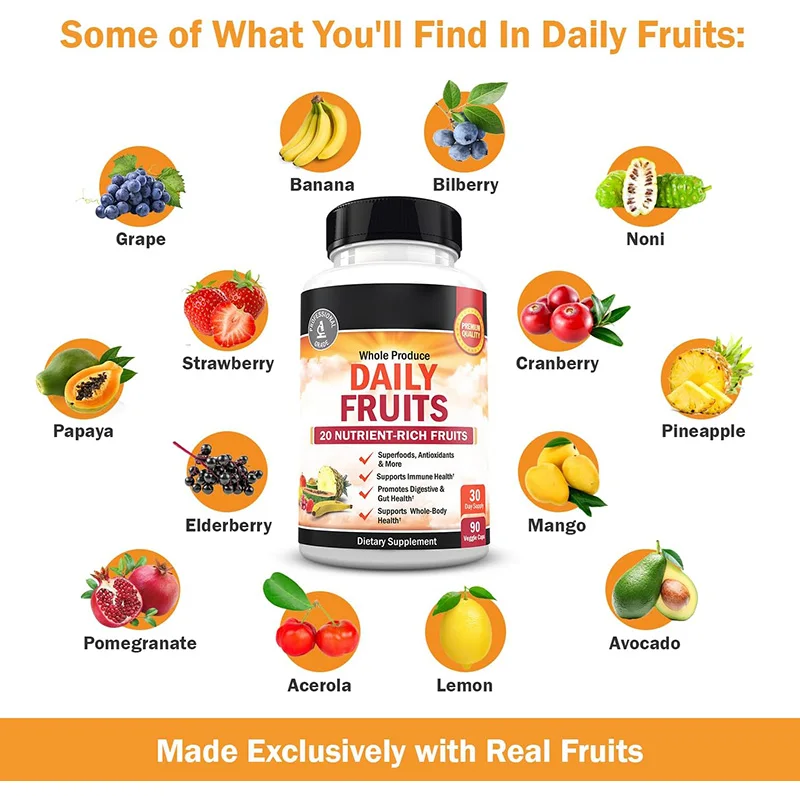 Ежедневная добавка фруктов и овощей для женщин фрукты овощи натуральный баланс витаминов минералов ликопина