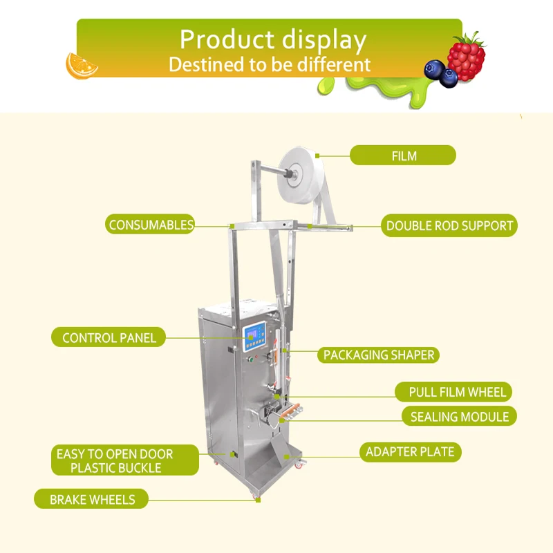 Automatic Ice Lolly Bar Popsicle Ice Pop Ice Cream Stick Sachet Bags Liquid Filling And Sealing Packing Packaging Machine