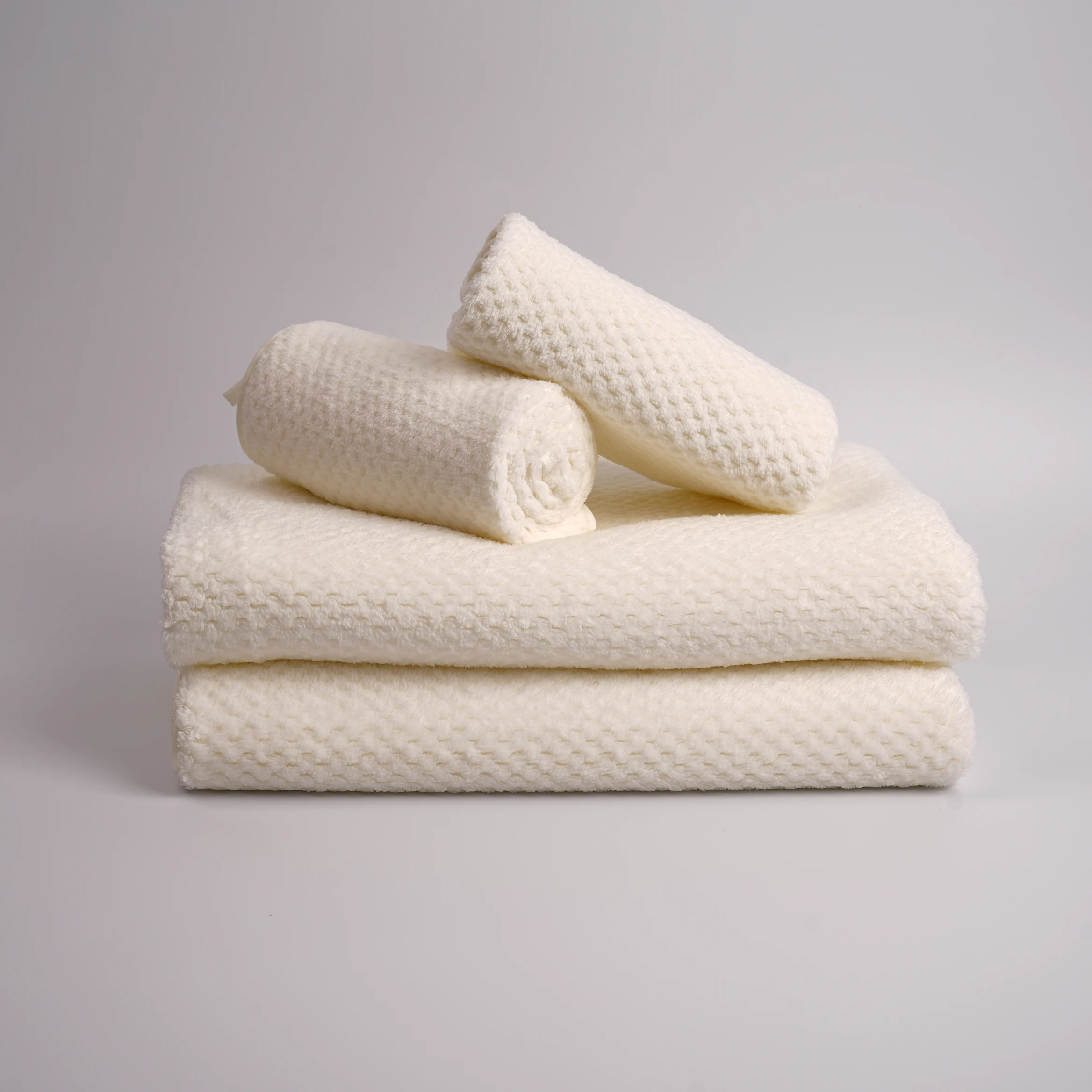 Factory Custom Customized 100% Polyester Custom Microfiber Cleaning Cloth Rags Car Absorbent Coral Fleece Microfiber Towel