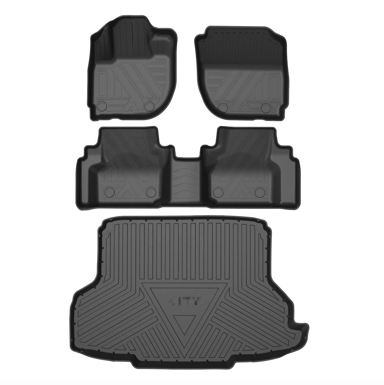 Custom 3D TPE heavy duty rubber pvc car floor carpet mats for Honda CITY Grace Ballade Greiz Gienia 2014-2020