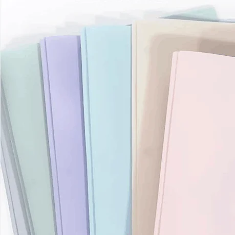 Assorted Light Colors file Folders with Pockets Includes Labels Heavy Duty Two Pocket Folders for School or Office