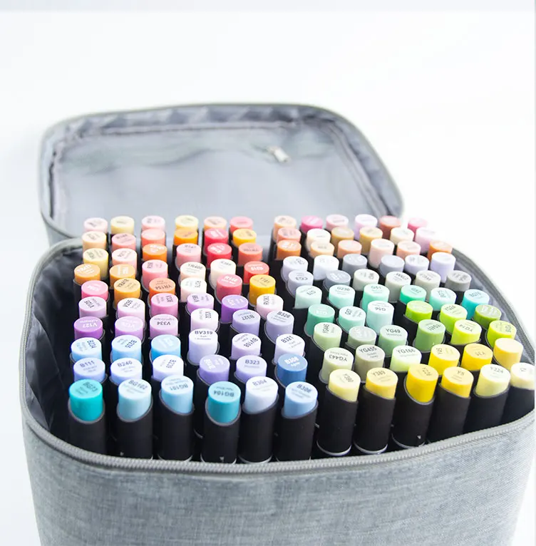 Felt Drawing Alcohol Based Brush 80 2 Pen Colors 264 262 Markar Art Marco Coptic Markers Tip