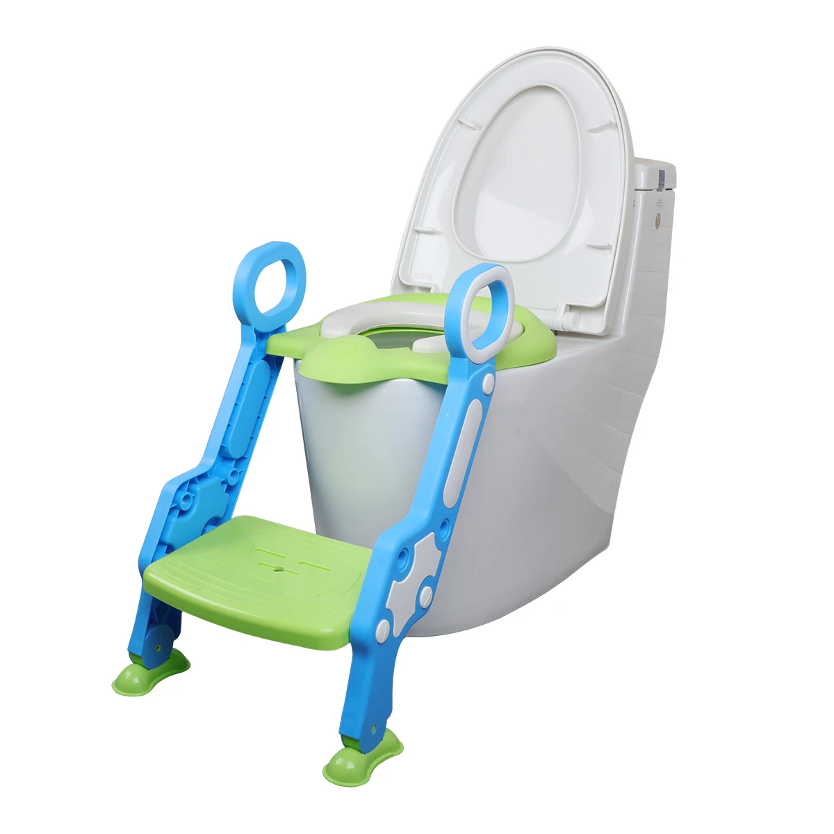 Hot Selling Kids Toilet Trainer With Large Step Fold Children Travel Seat Baby Ladder Potty Training