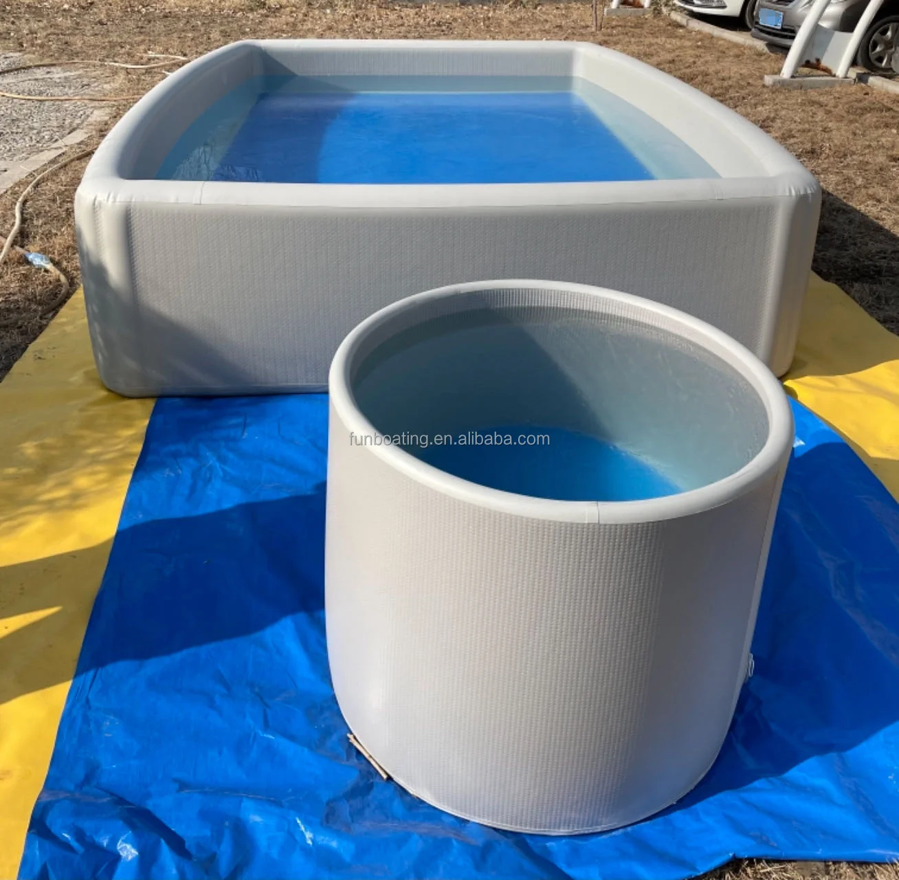 3.5cm thickness Ice Bath Barrel Inflatable Portable Cold Plunge tub of Good Quality for Ice Bath