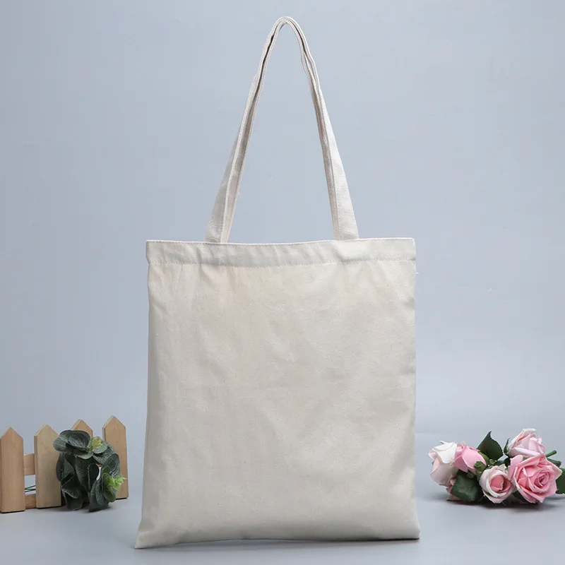 Wholesale canvas cotton custom printed tote bag, blank tote bag custom logo
