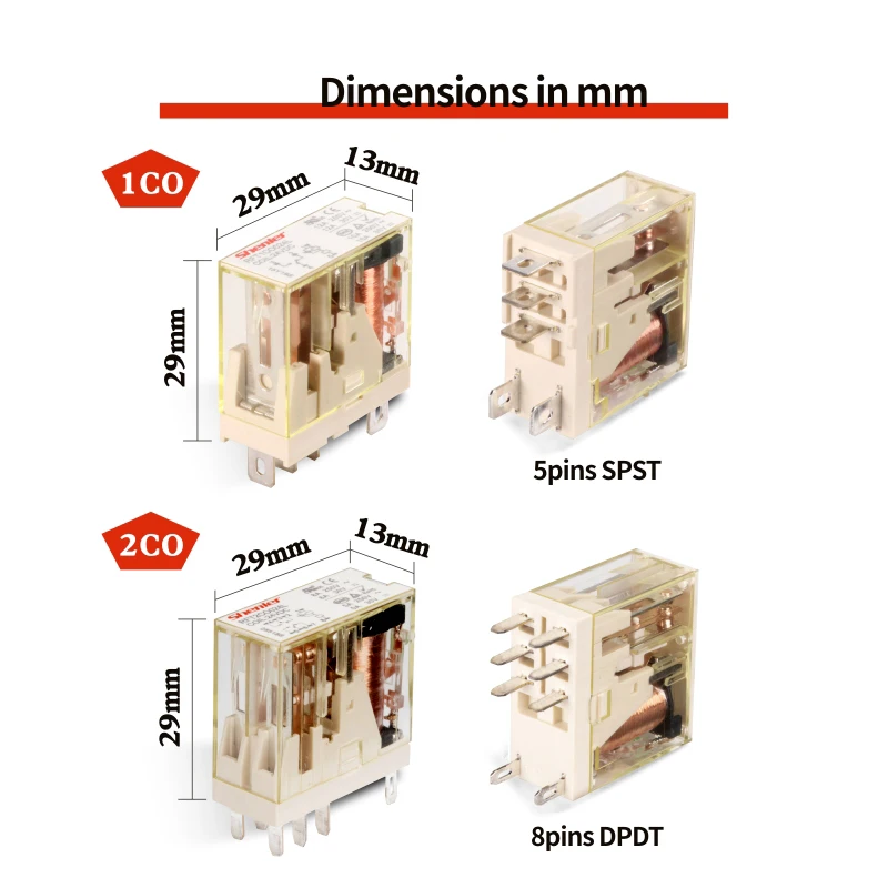 Shenler RFT2CO024L 8A 24VDC цепи 2 pole электромагнитное реле тонкий интерфейса bms taton разъем