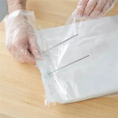 Custom Logo Printed Plastic Micro Perforated Wicket Bag Heat Seal Gusset Pouch for Bakery Packaging Food Packaging Bread Storage