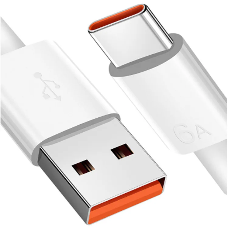 1 м 1,5 м 2 м 66 Вт Тип c сверхбыстрое зарядное устройство кабель 6A TPE гибкий USB кабель для быстрой зарядки Тип C для huawe