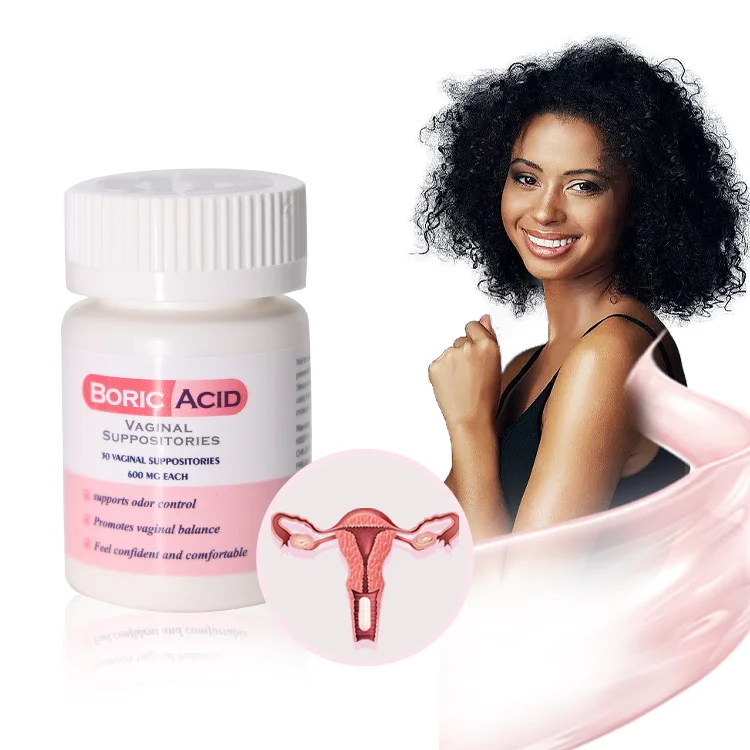 100% Pure Herbal Feminine Health Yoni Pops Boric Acid Capsules Suppositories For Women Vagina Cleaning Pills