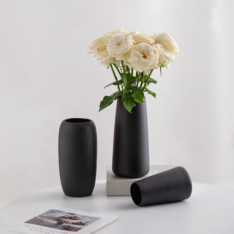 Nordic Minimalist Flower Vase For Home Decoration Geometric Ceramic Flower Vase For Shelves Wedding Flower Vase Home Decor