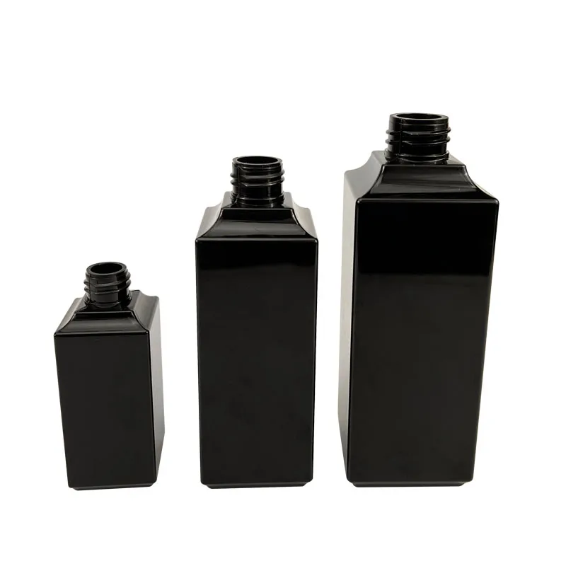 Manufacturer Empty 100Ml 250Ml 450Ml PET Square Rectangle Shampoo Spray Pump Lotion Bottle Luxury Cosmetic Plastic Bottle