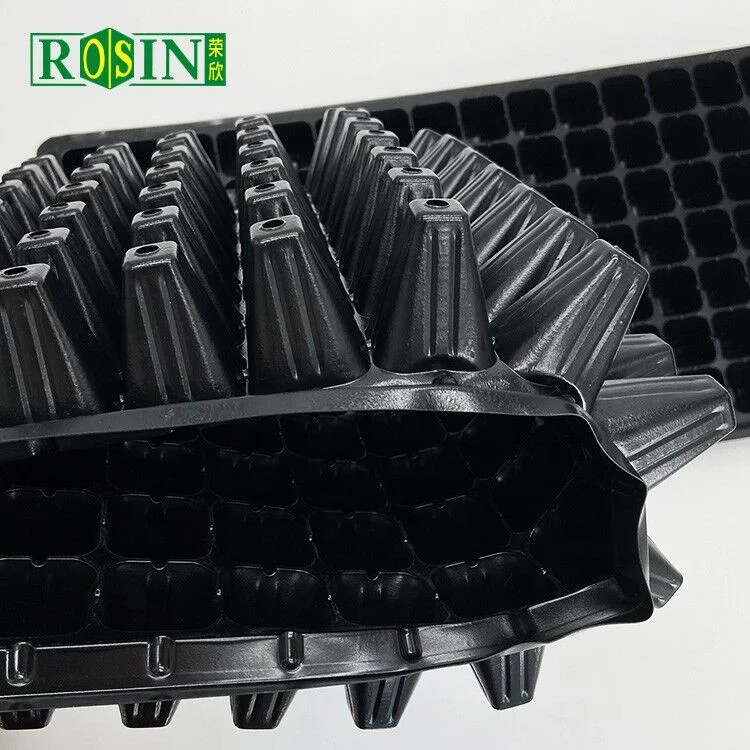 128 Cells polystyrene black plastic garden germination grow seed nursery starter tray