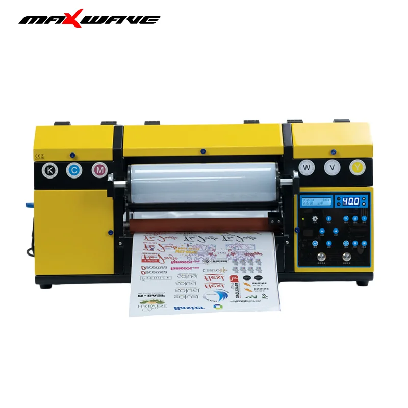 MAXWAVE A3 uv dtf printer with laminator Roll to Roll UV DTF Printing Printer Wholesale Price 2 in 1 Combo Set UV DTF Printer