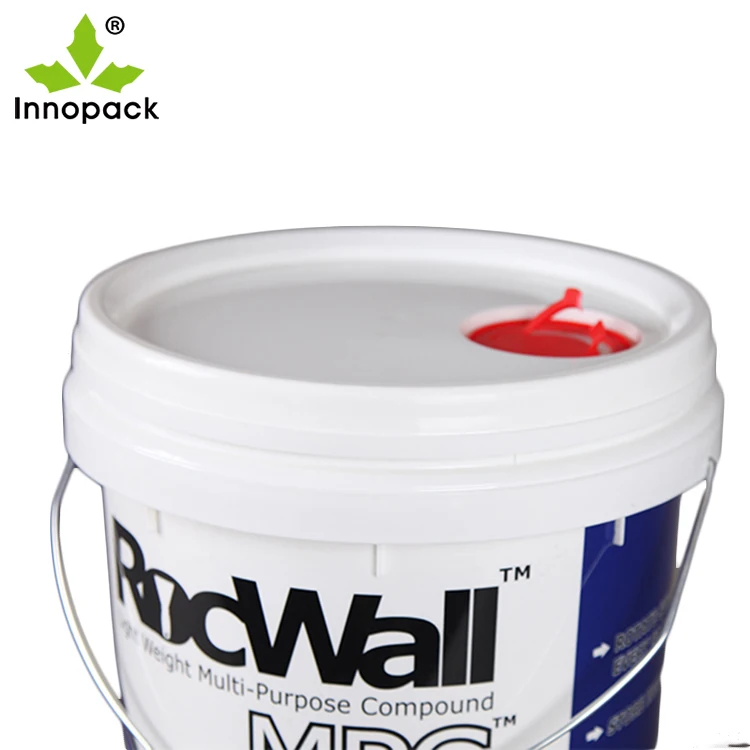 18Liter China Manufacturer Round Plastic Paint Pail with Metal Handle and Lid 18L Hot Sale Plastic Paint Bucket